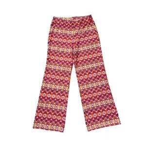 Jude Connally Wide Leg Pants Womens XS Orange Groovy Festival Elastic Waist